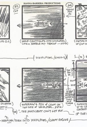 ALEX TOTH 1978 DC SUPERFRIENDS STORYBOARDS